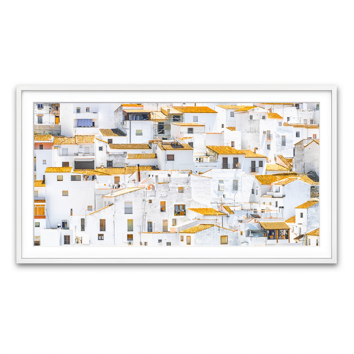 Framed Print 2x1 White