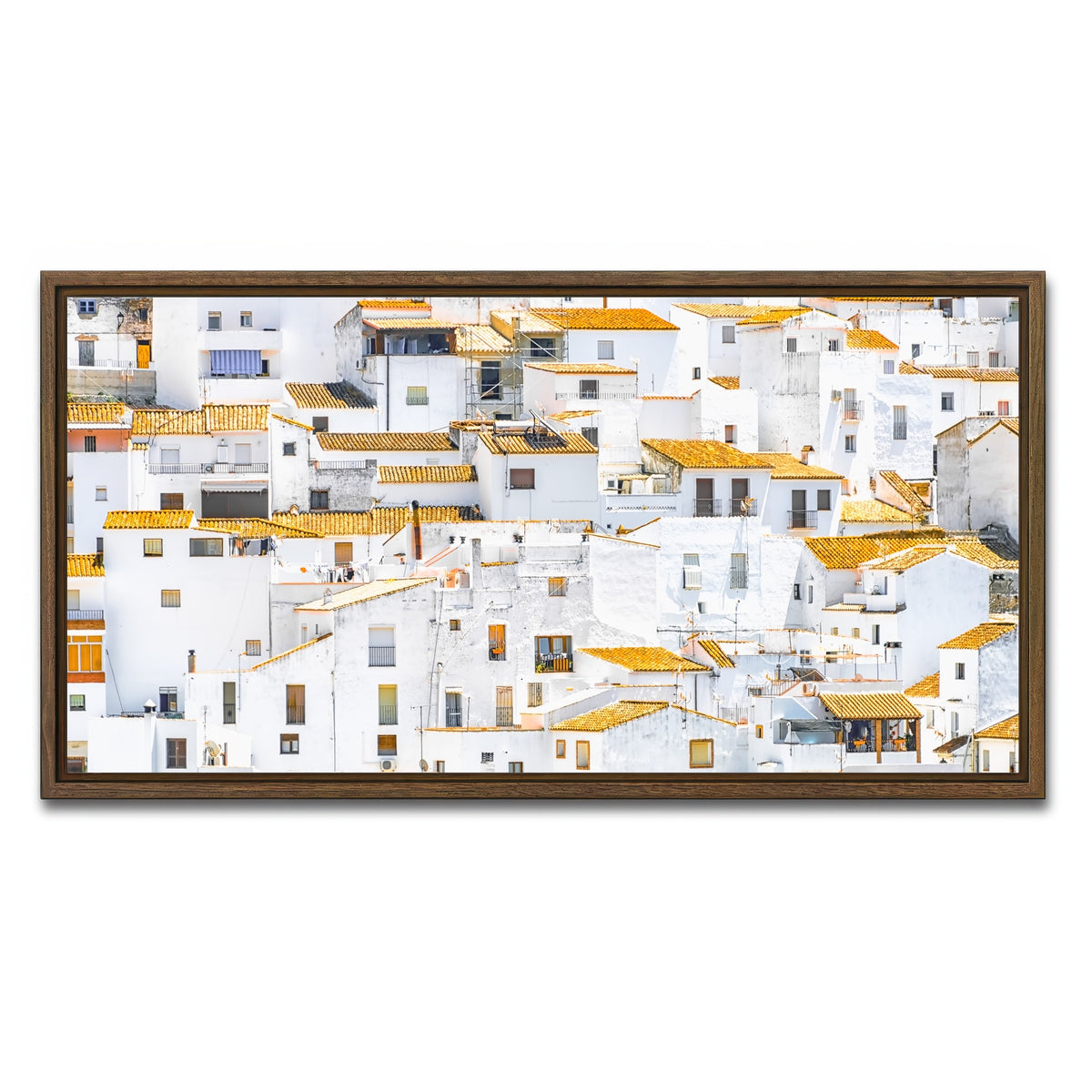 AUTO-MOCKUP WHITE | Andalusia | 1 Piece | Walnut Framed Canvas | group=2x1