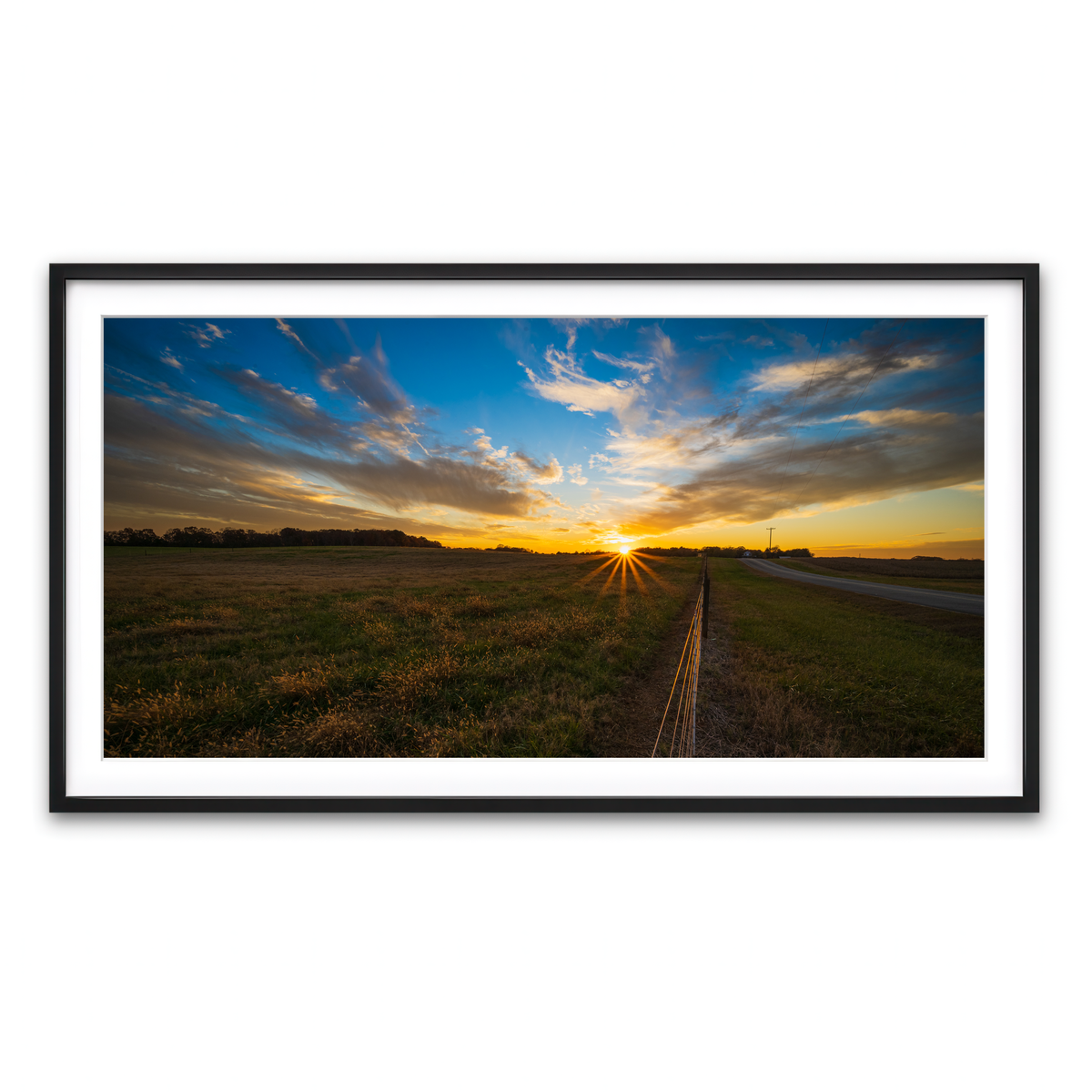 Framed Print 2x1 Black