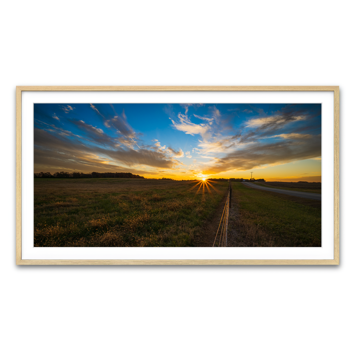 Framed Print 2x1 Natural