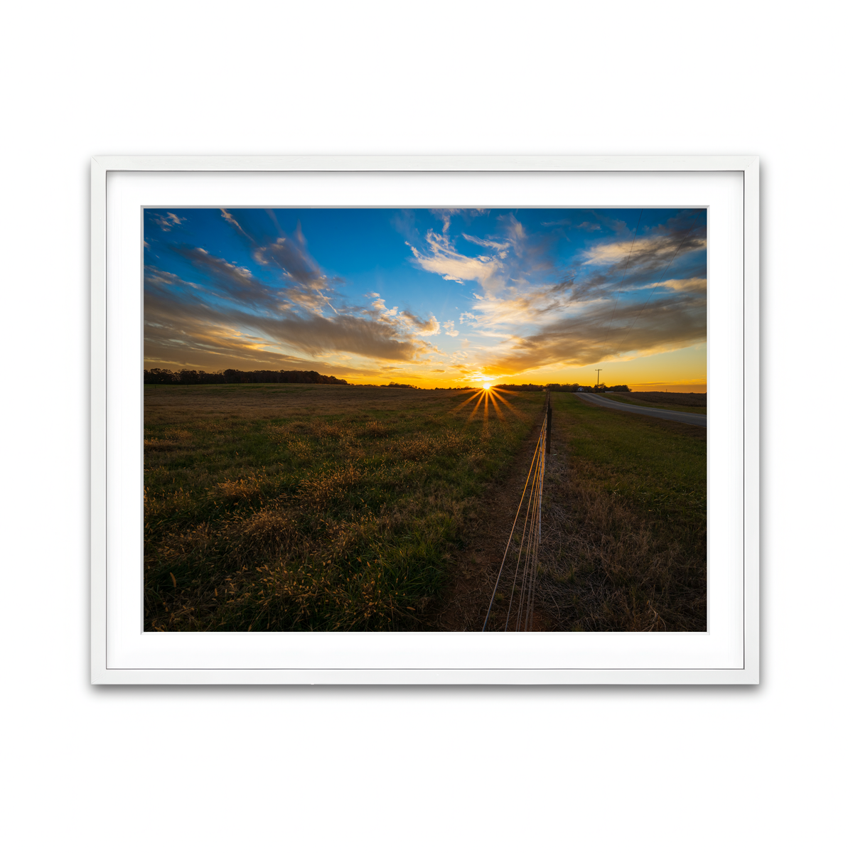 Framed Print 4x3 White