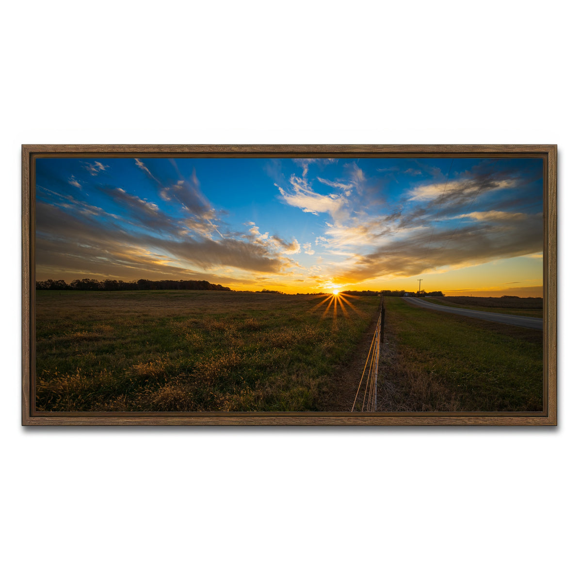 AUTO-MOCKUP WHITE | Anderson South Carolina | 1 Piece | Walnut Framed Canvas | group=2x1