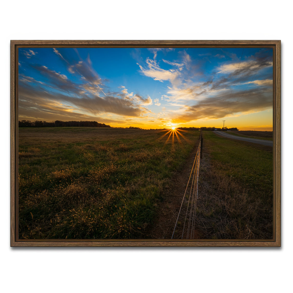 AUTO-MOCKUP WHITE | Anderson South Carolina | 1 Piece | Walnut Framed Canvas | group=4x3