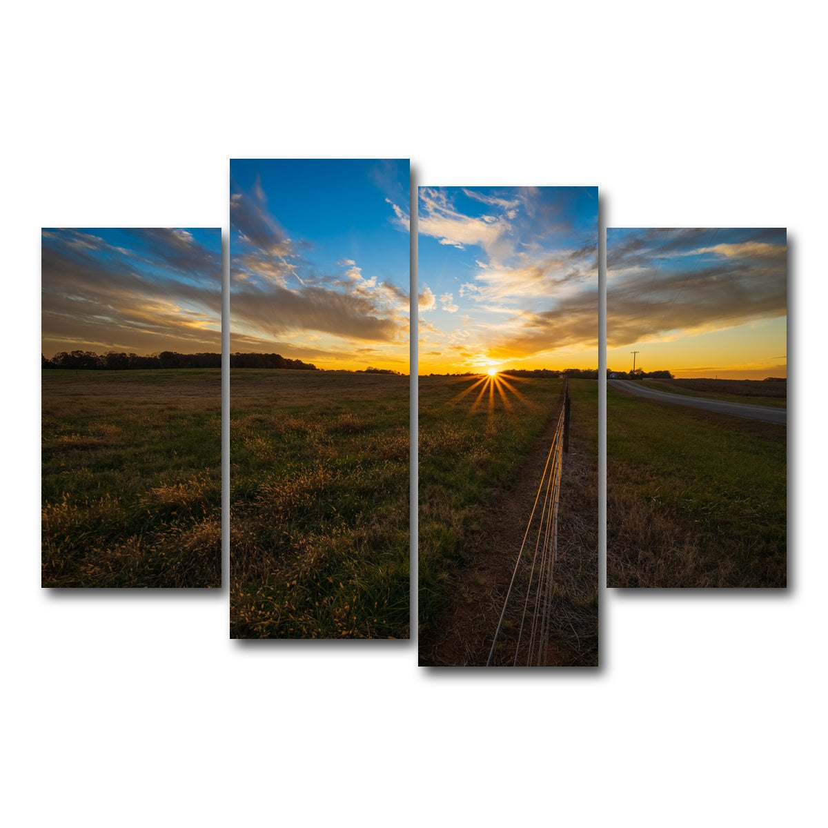 AUTO-MOCKUP WHITE | Anderson South Carolina | 4 Piece | Gallery Wrap Canvas | group=4_short