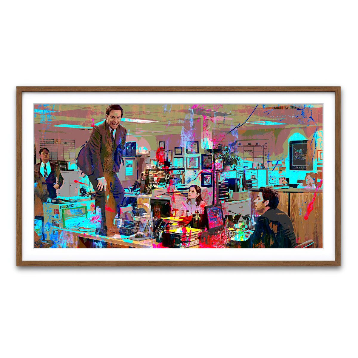 Framed Print 2x1 Walnut