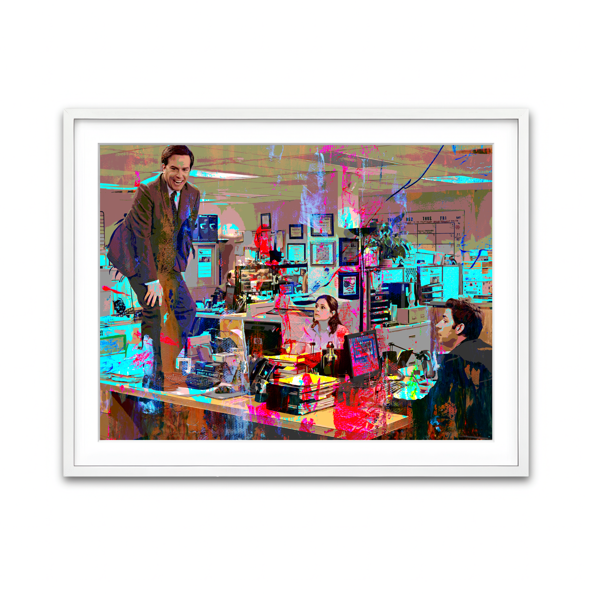 Framed Print 4x3 White