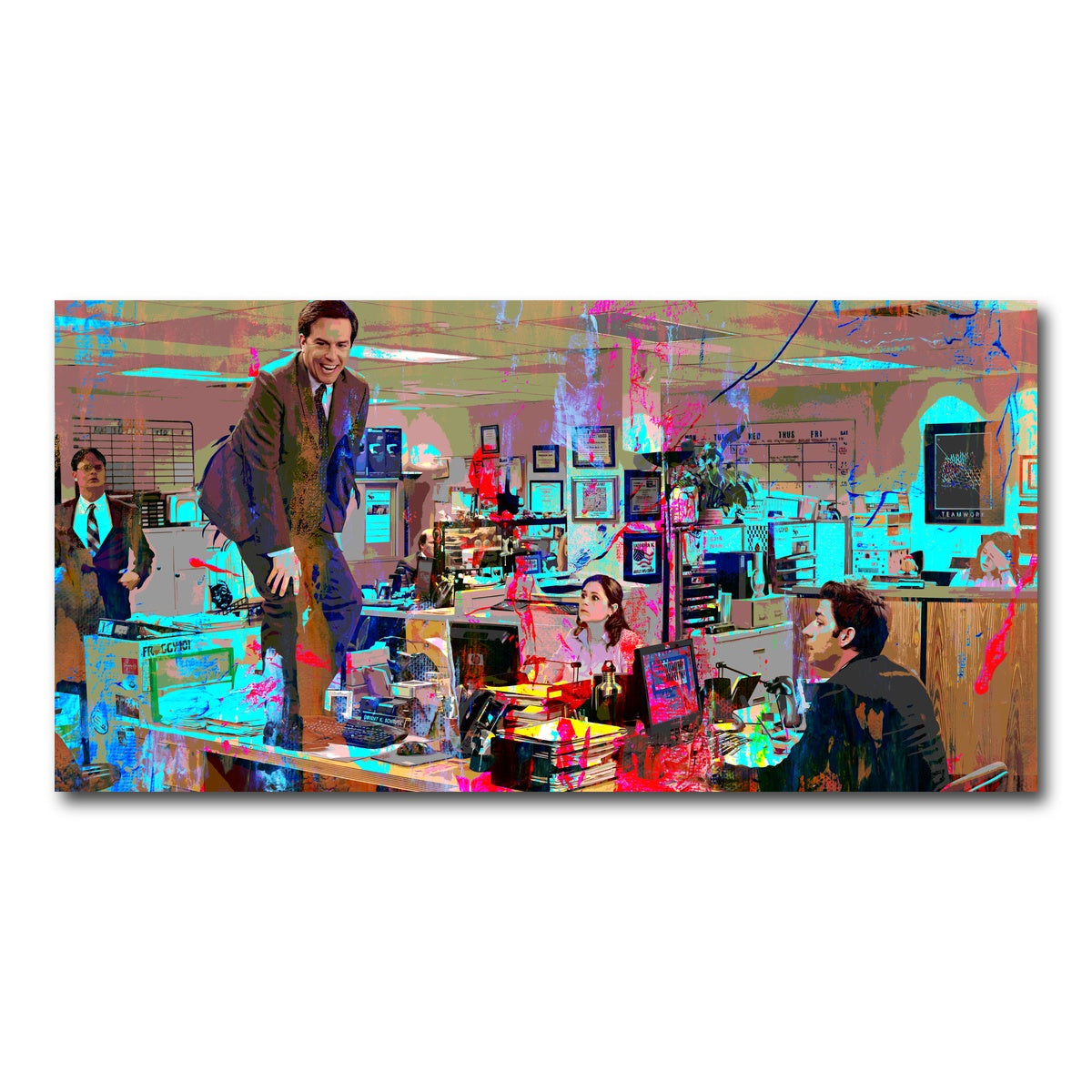 AUTO-MOCKUP WHITE | Andy - The Office | 1 Piece | Gallery Wrap Canvas | group=2x1