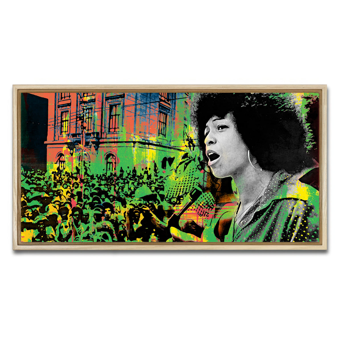 AUTO-MOCKUP WHITE | Angela Davis | 1 Piece | Natural Framed Canvas | group=2x1
