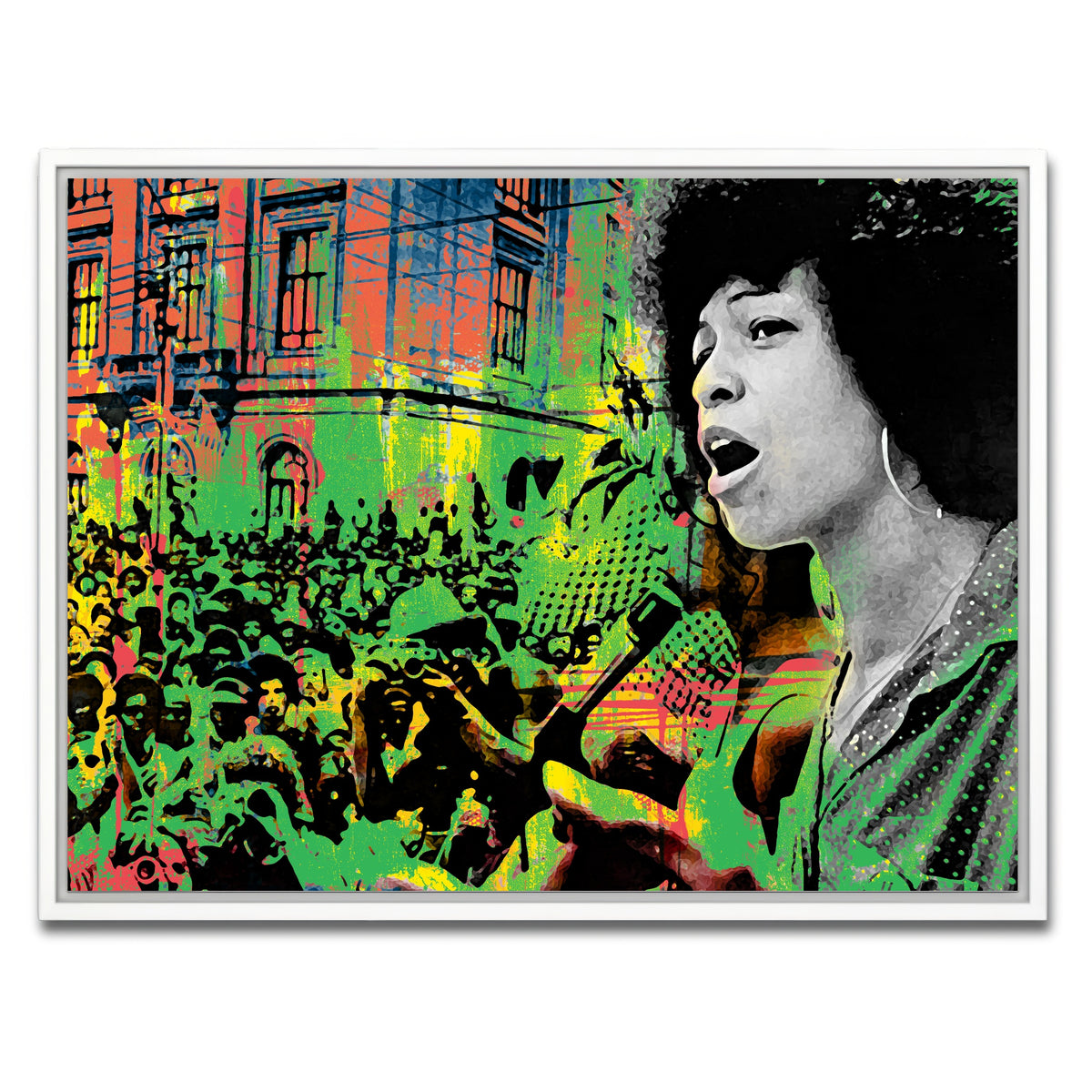 AUTO-MOCKUP WHITE | Angela Davis | 1 Piece | White Framed Canvas | group=4x3