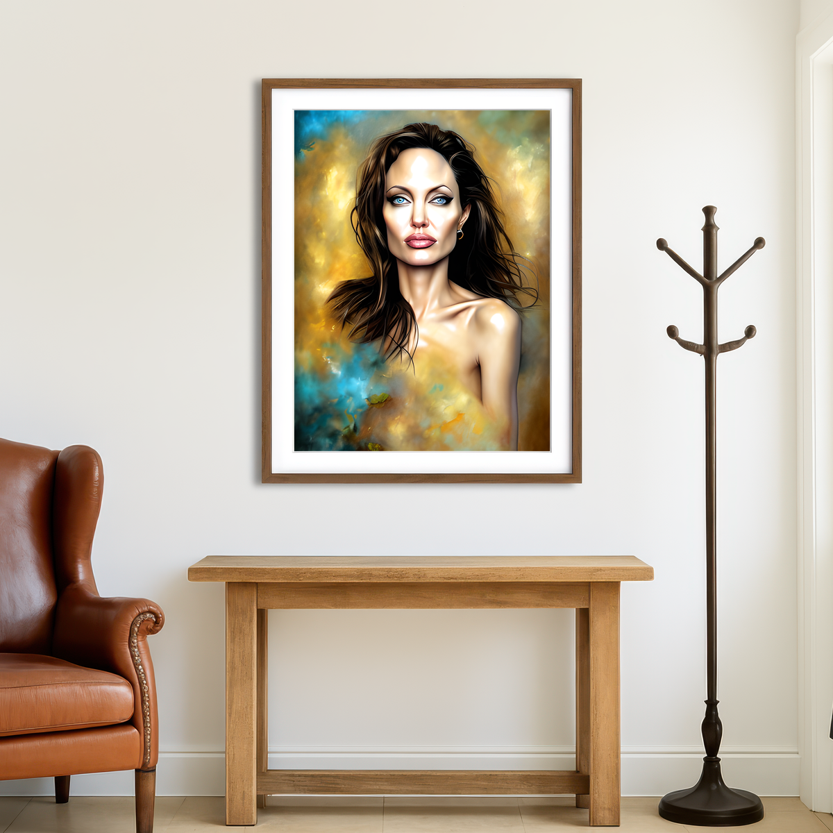 AUTO-MOCKUP ROOM | Angelina Jolie Wall Art