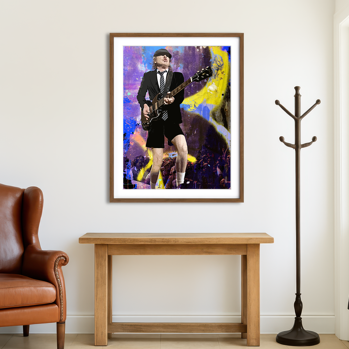 AUTO-MOCKUP ROOM | Angus Young Wall Art