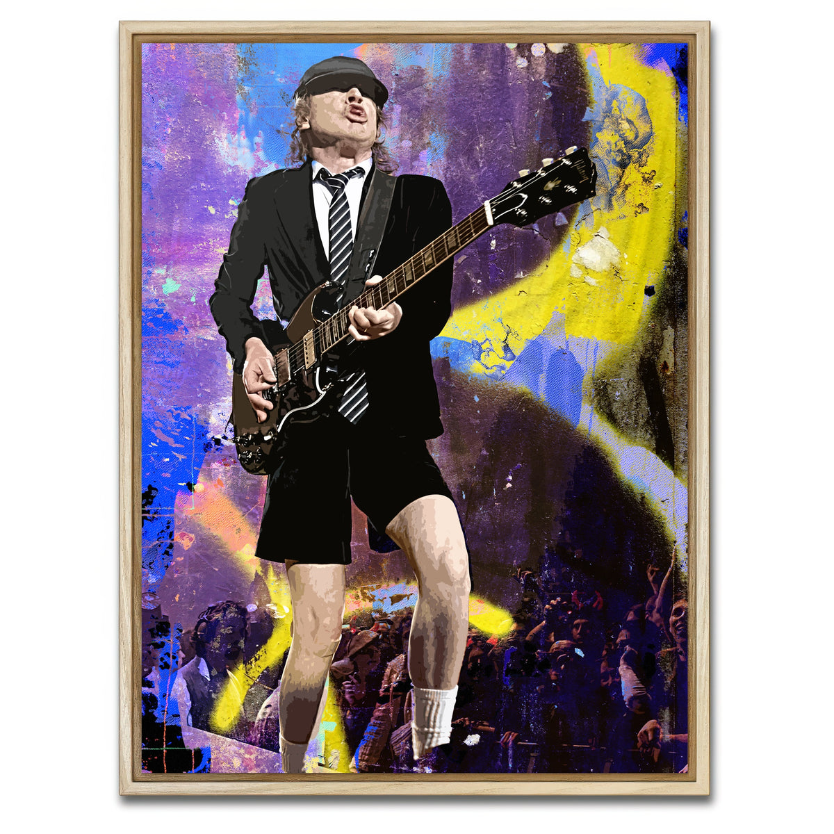 AUTO-MOCKUP WHITE | Angus Young | 1 Piece | Natural Framed Canvas | group=3x4