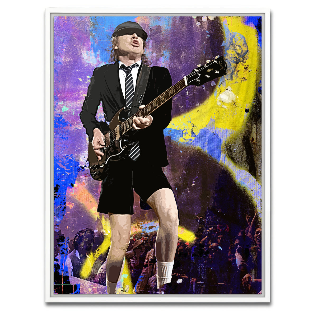 AUTO-MOCKUP WHITE | Angus Young | 1 Piece | White Framed Canvas | group=3x4