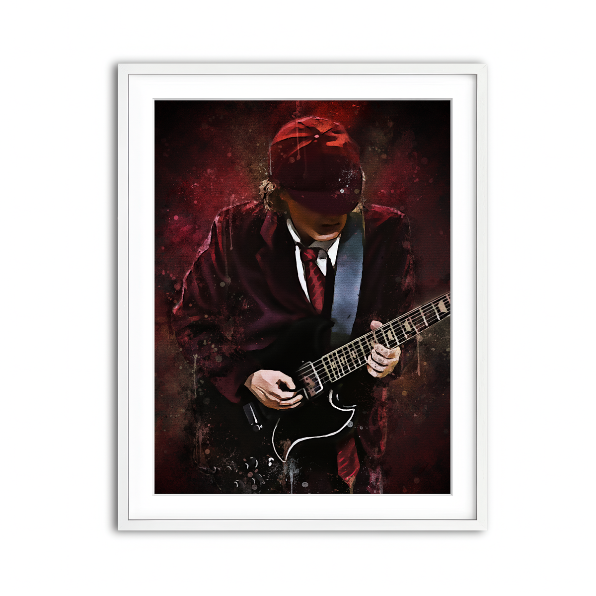 Framed Print 3x4 White