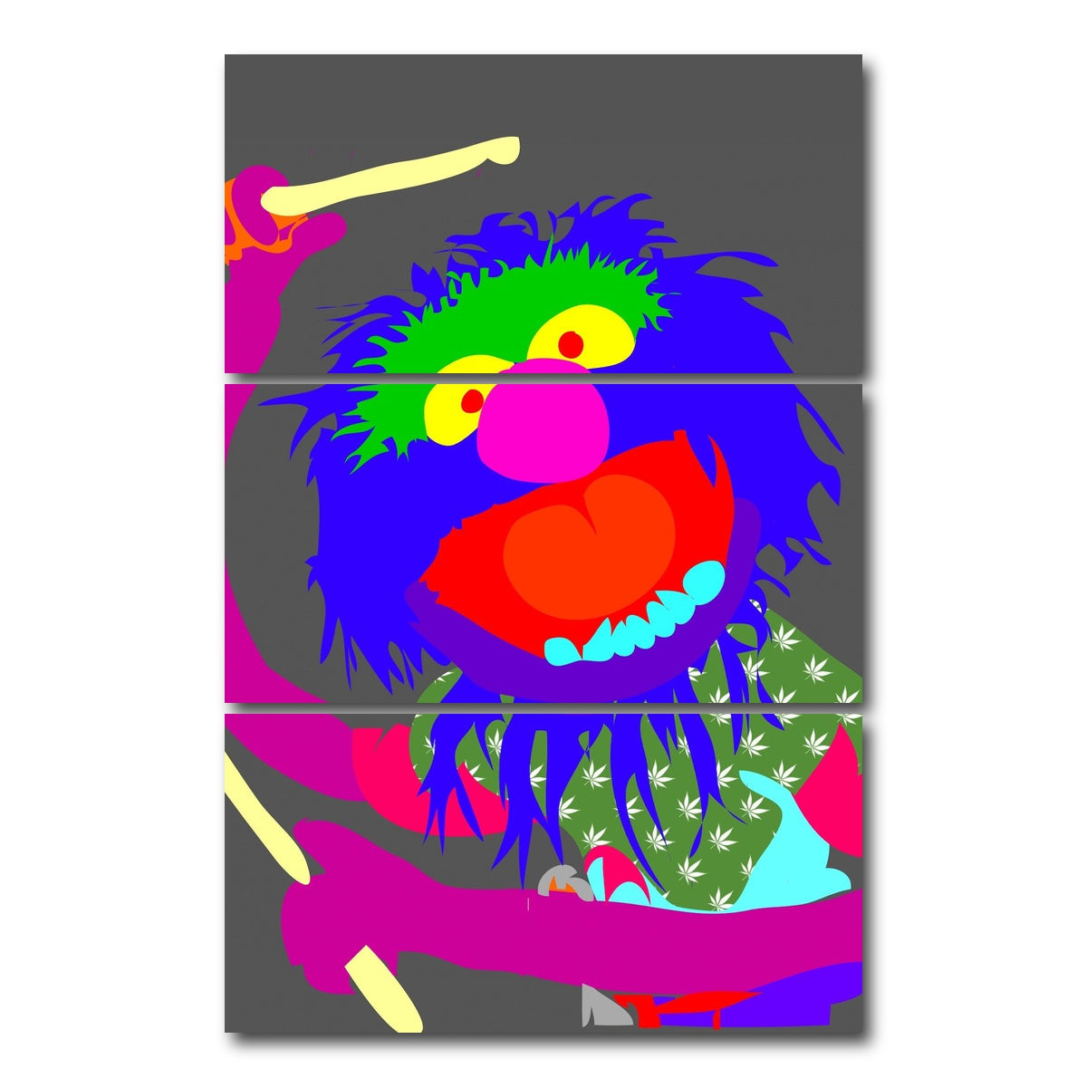 AUTO-MOCKUP WHITE | Animal | 3 Piece | Gallery Wrap Canvas | group=12x24_stacked