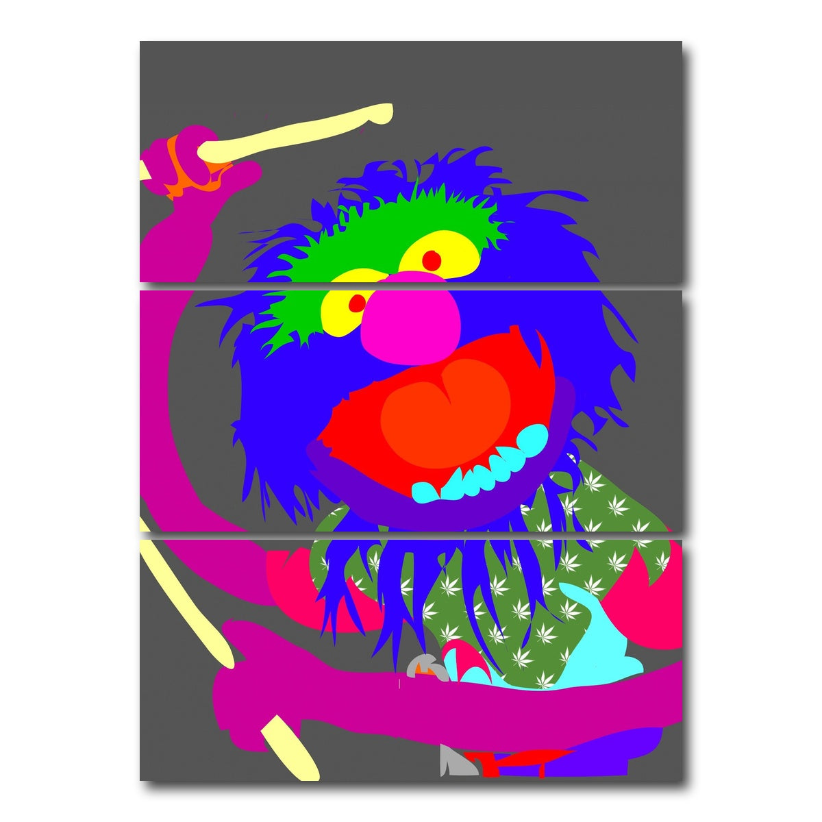 AUTO-MOCKUP WHITE | Animal | 3 Piece | Gallery Wrap Canvas | group=8x18_stacked