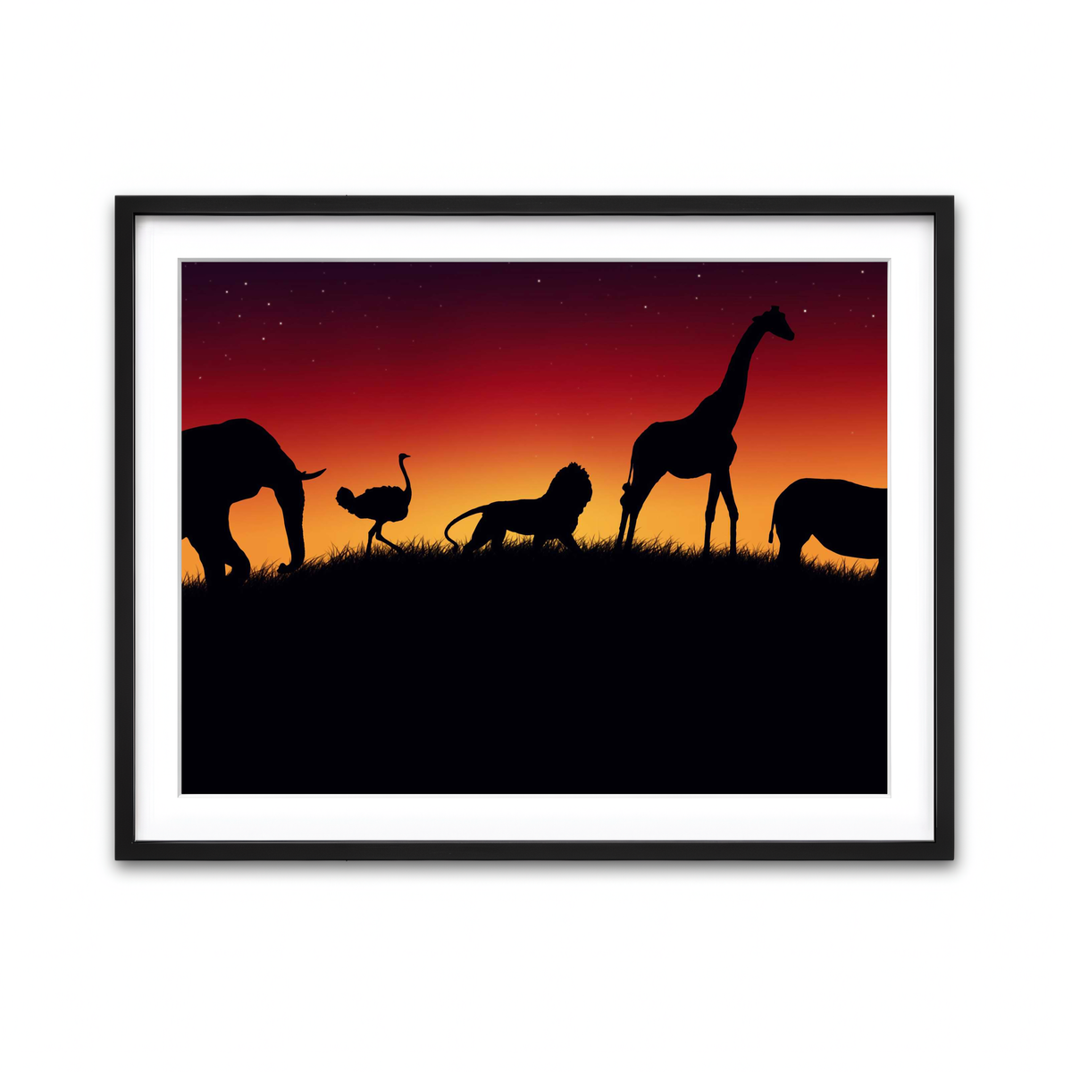 Framed Print 4x3 Black