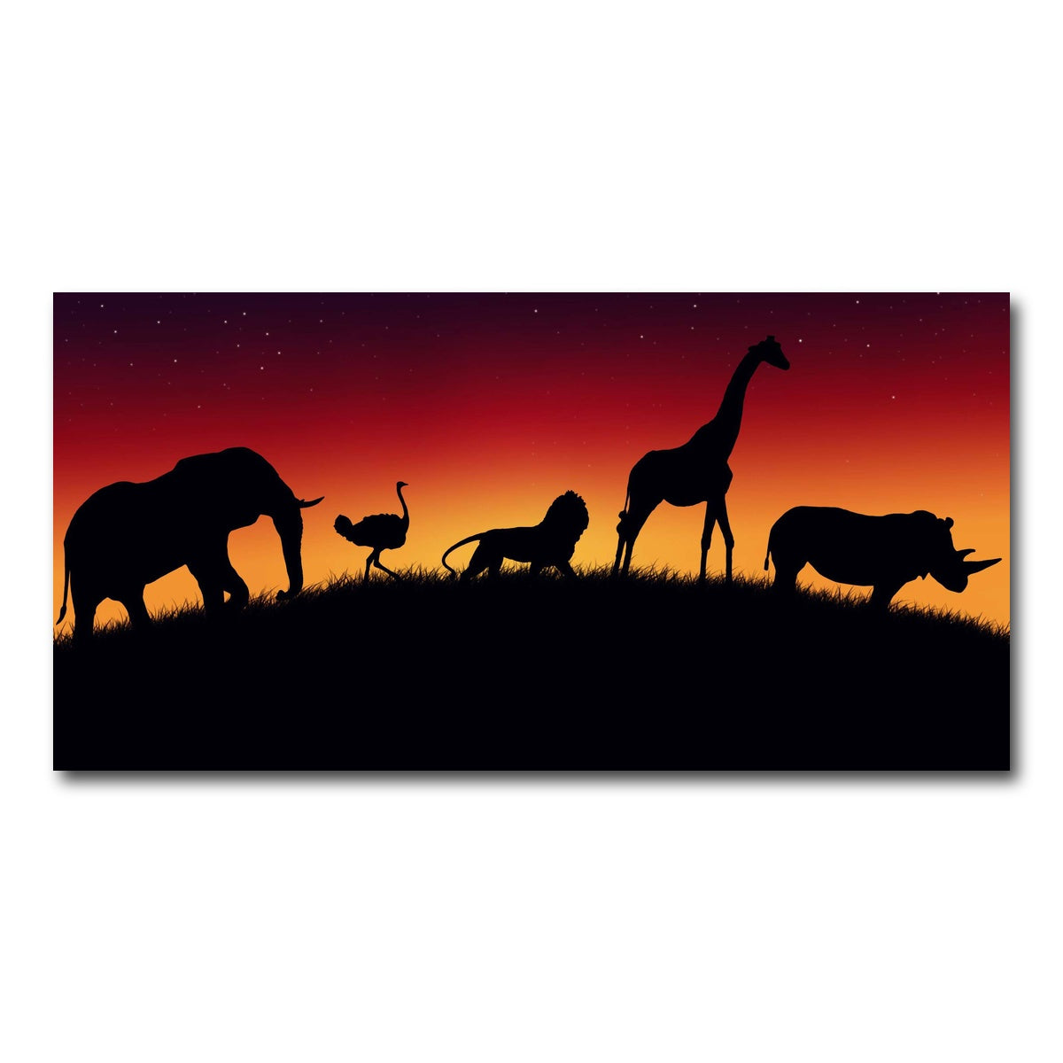 AUTO-MOCKUP WHITE | Animals of Africa | 1 Piece | Gallery Wrap Canvas | group=2x1