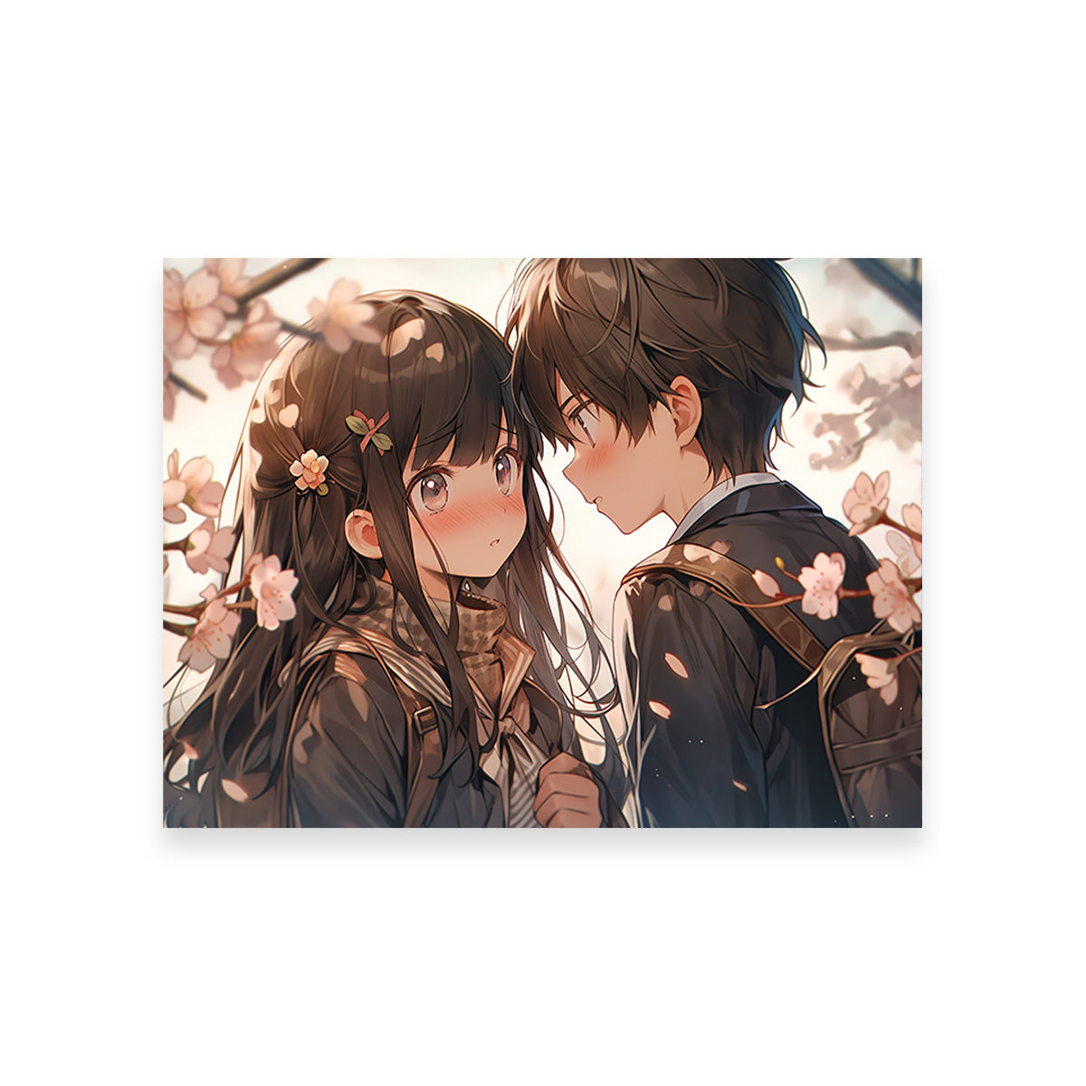 Anime Couple Wall Art