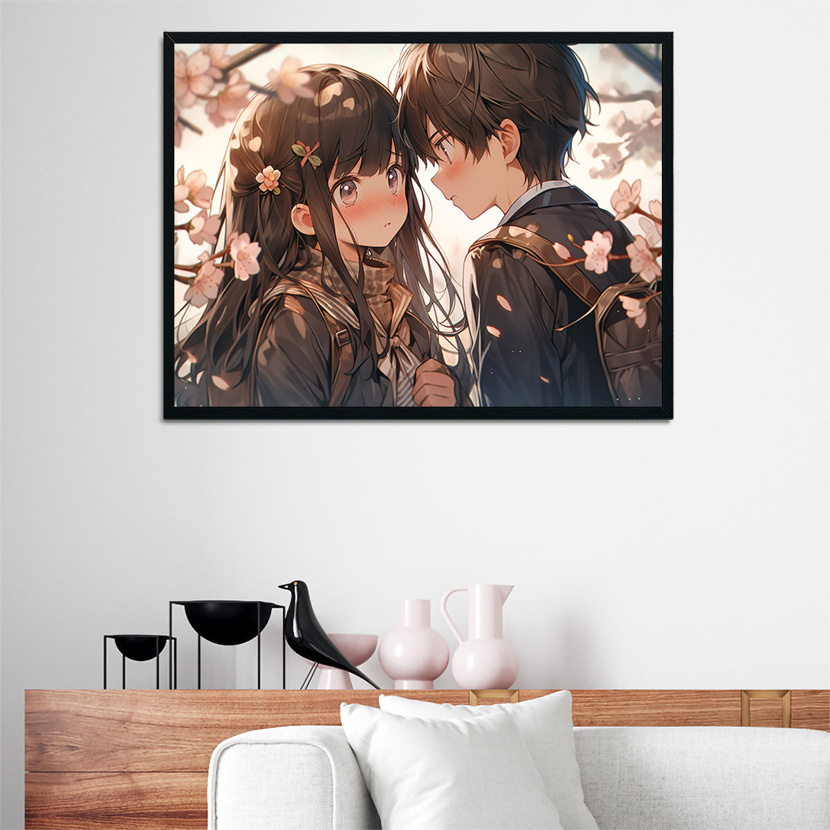 Anime Couple Wall Art