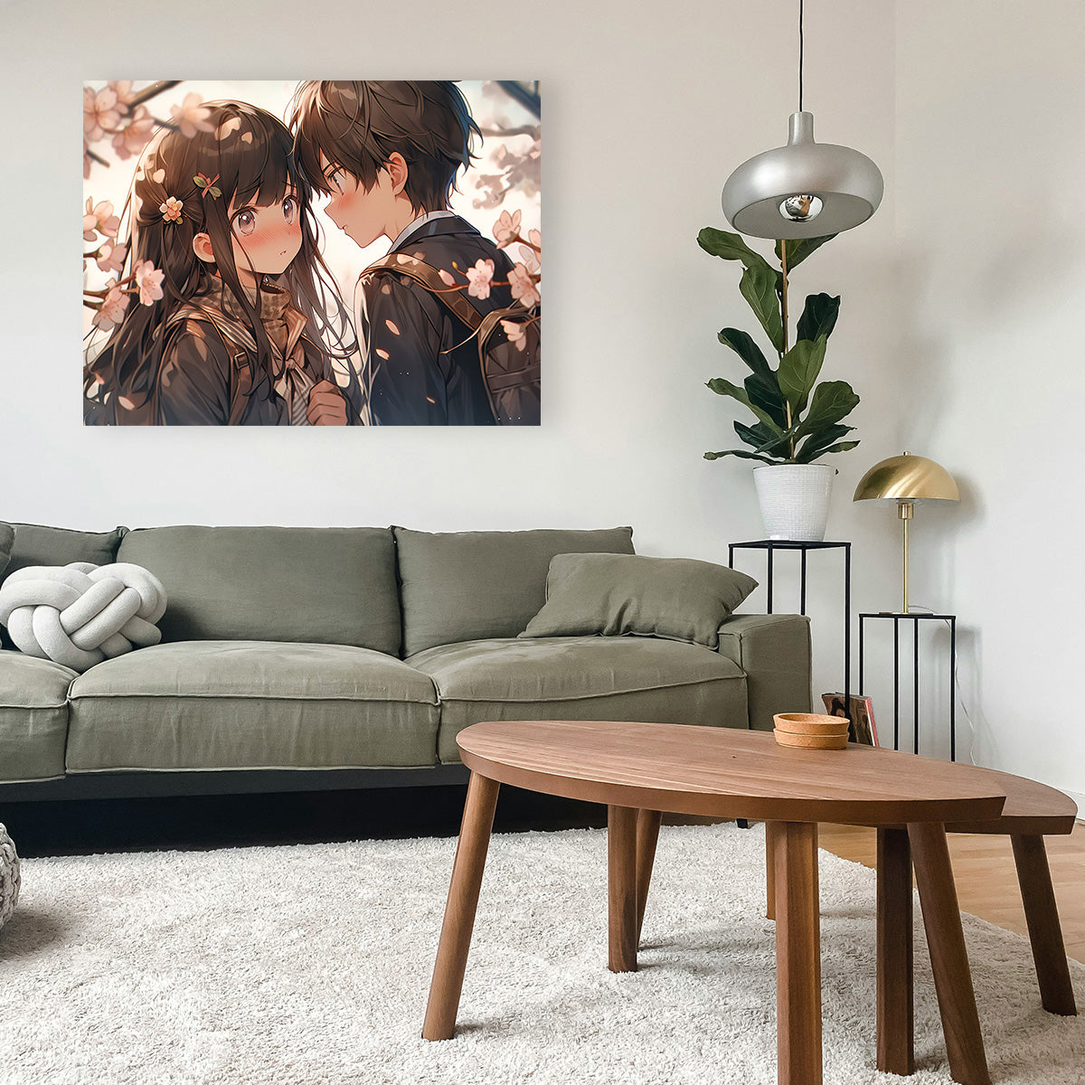 Anime Couple Wall Art