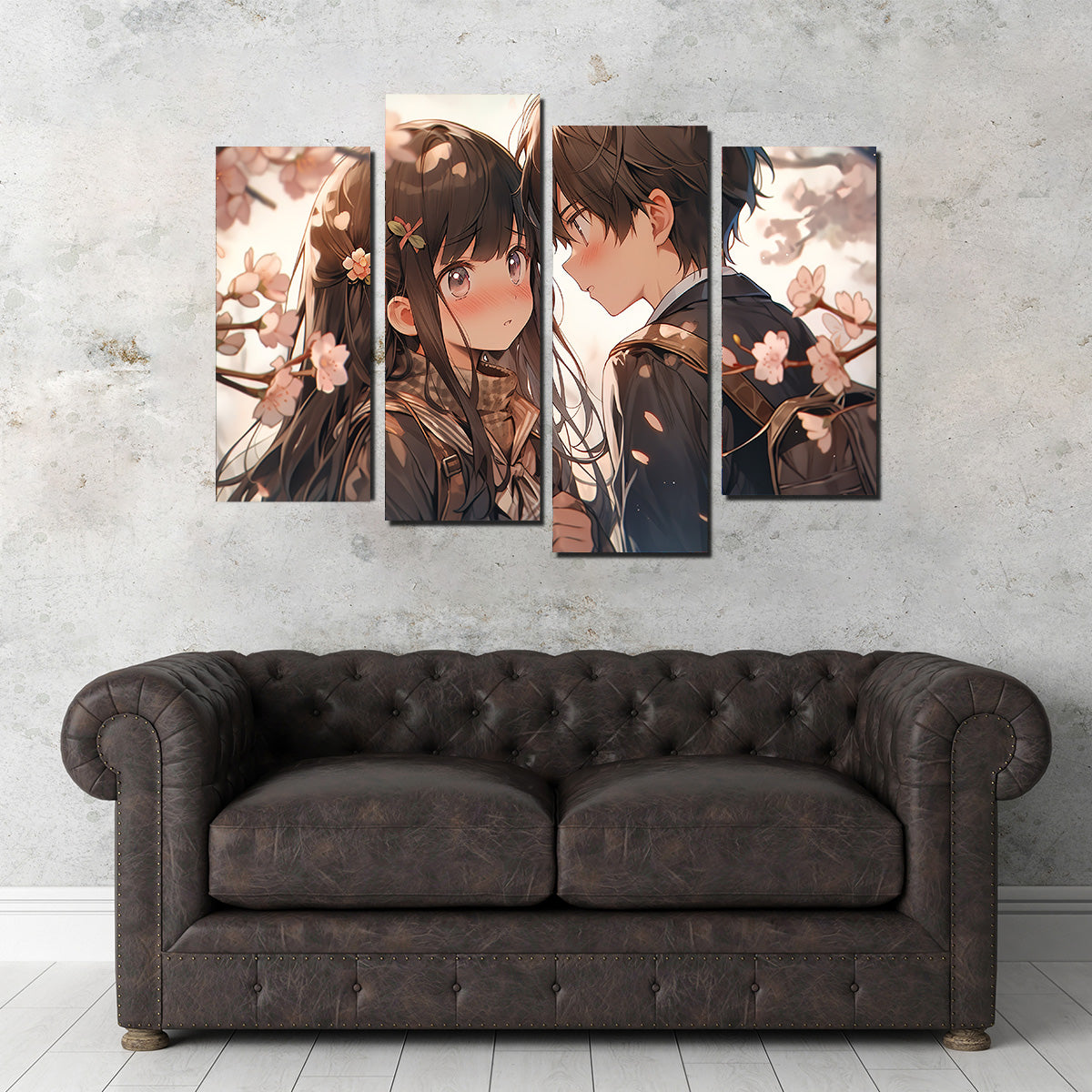 Anime Couple Wall Art