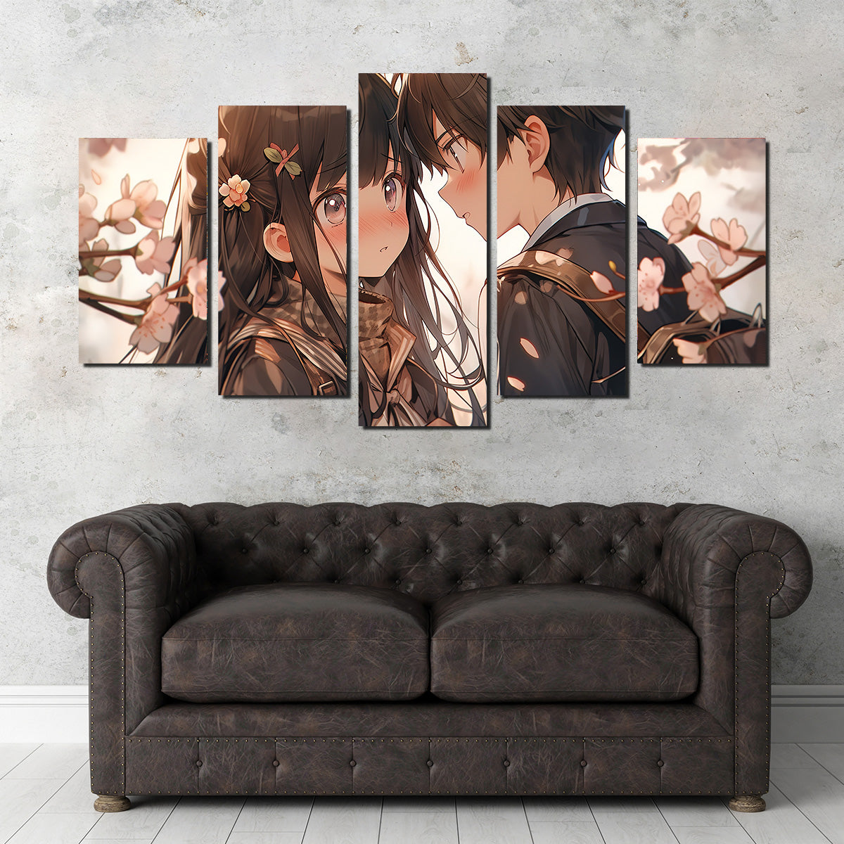 Anime Couple Wall Art