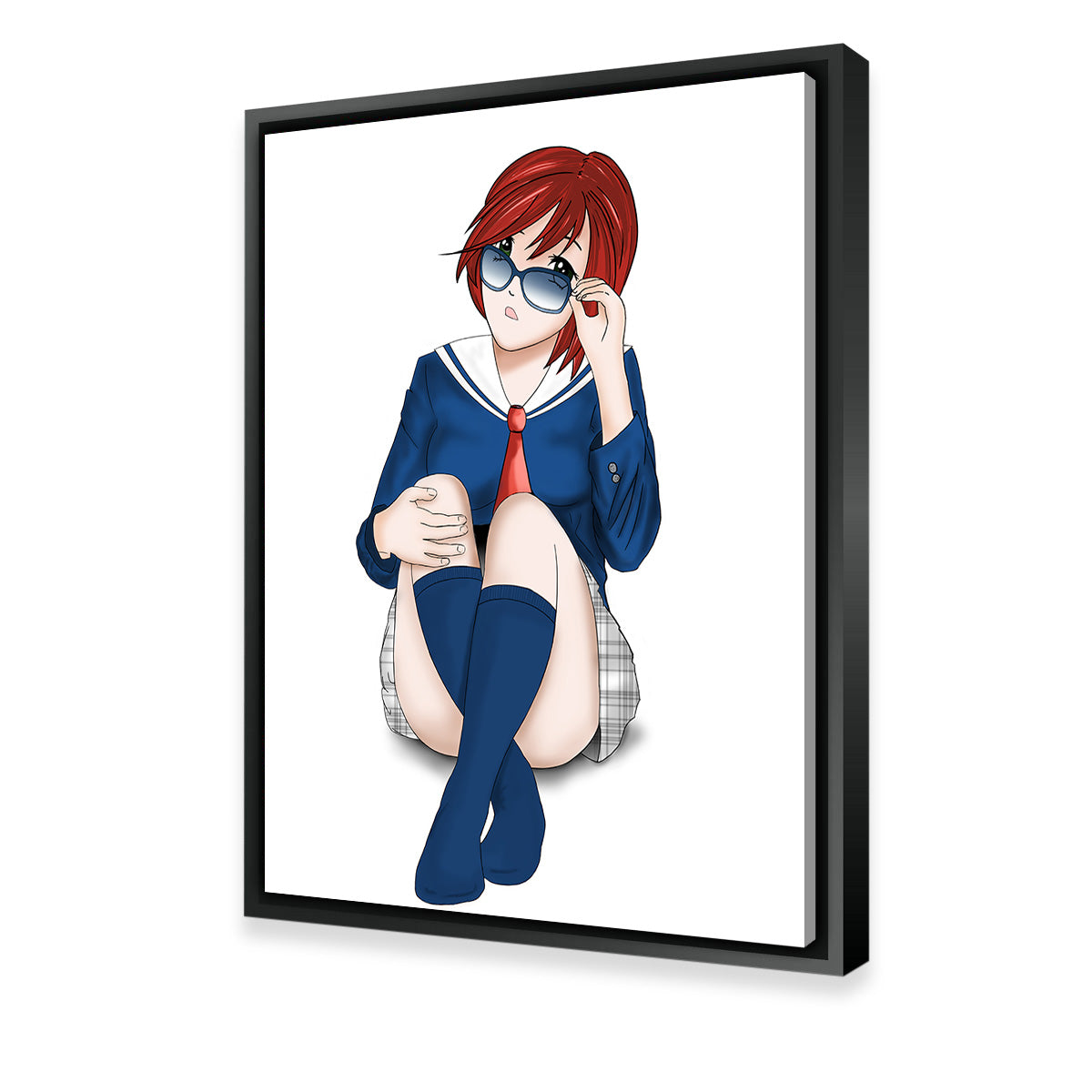 Anime School Girl Wall Art