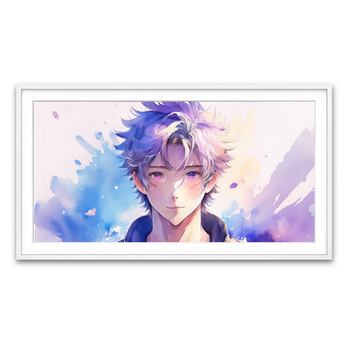 Framed Print 2x1 White