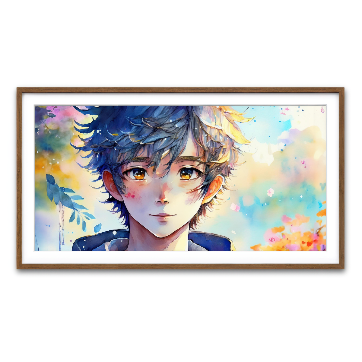 Framed Print 2x1 Walnut