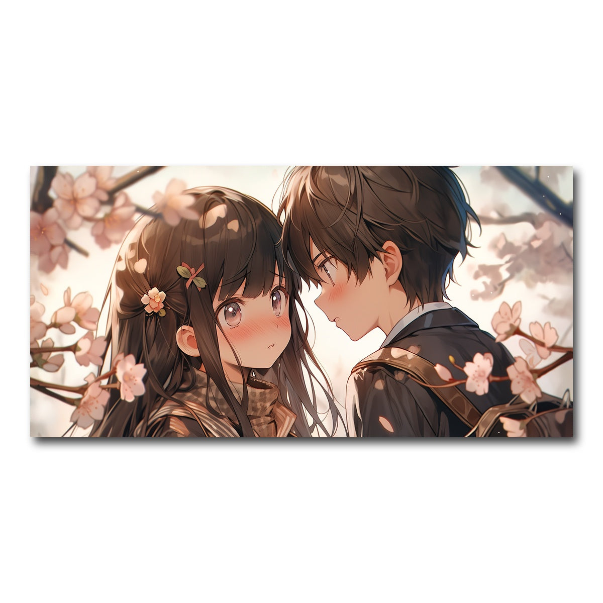 AUTO-MOCKUP WHITE | Anime Couple | 1 Piece | Gallery Wrap Canvas | group=2x1