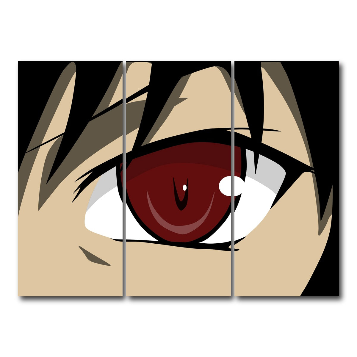AUTO-MOCKUP WHITE | Anime Eye | 3 Piece | Gallery Wrap Canvas | group=8x18