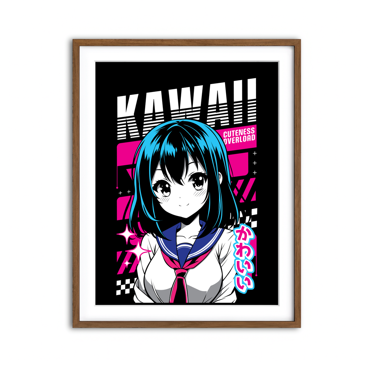 Framed Print 3x4 Walnut