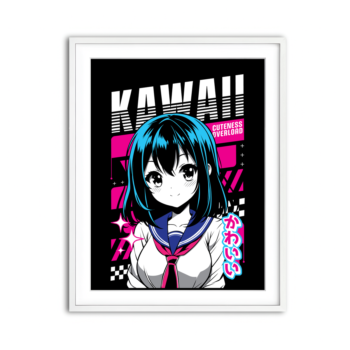 Framed Print 3x4 White