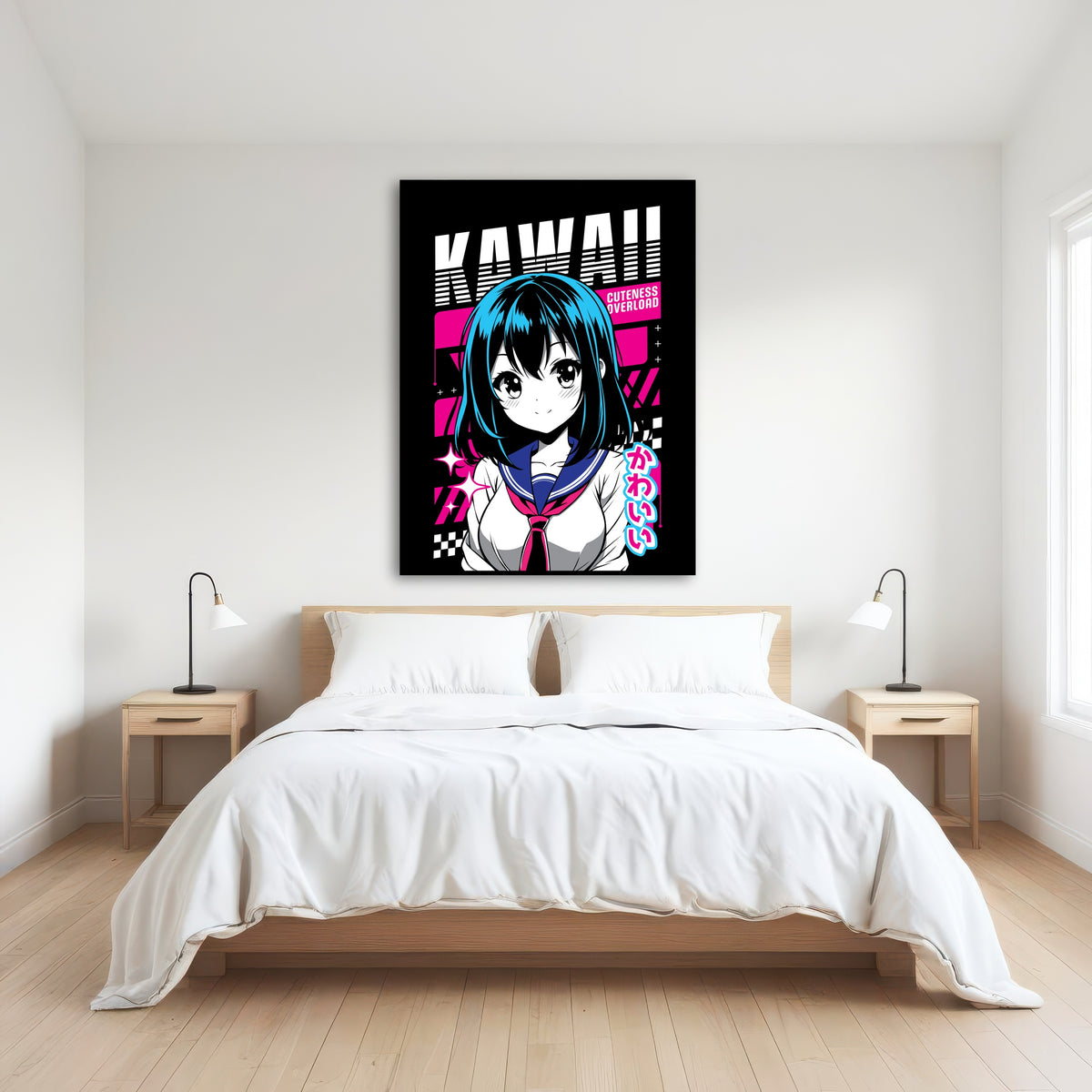 AUTO-MOCKUP ROOM | Anime Girl Poster
