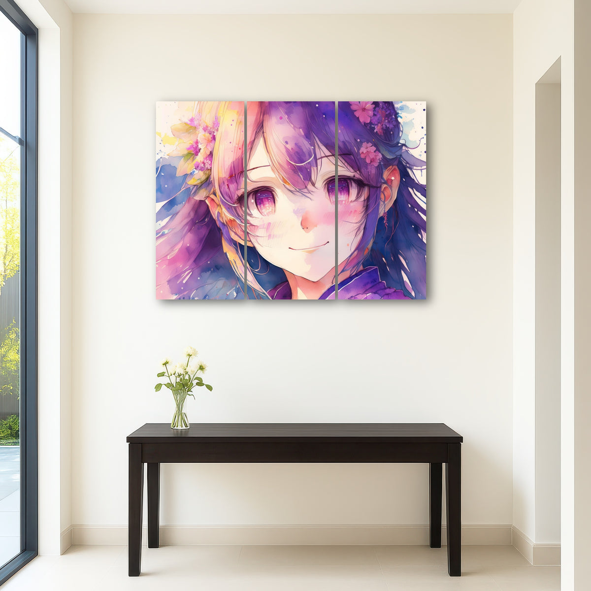 AUTO-MOCKUP ROOM | Anime Girl Watercolor