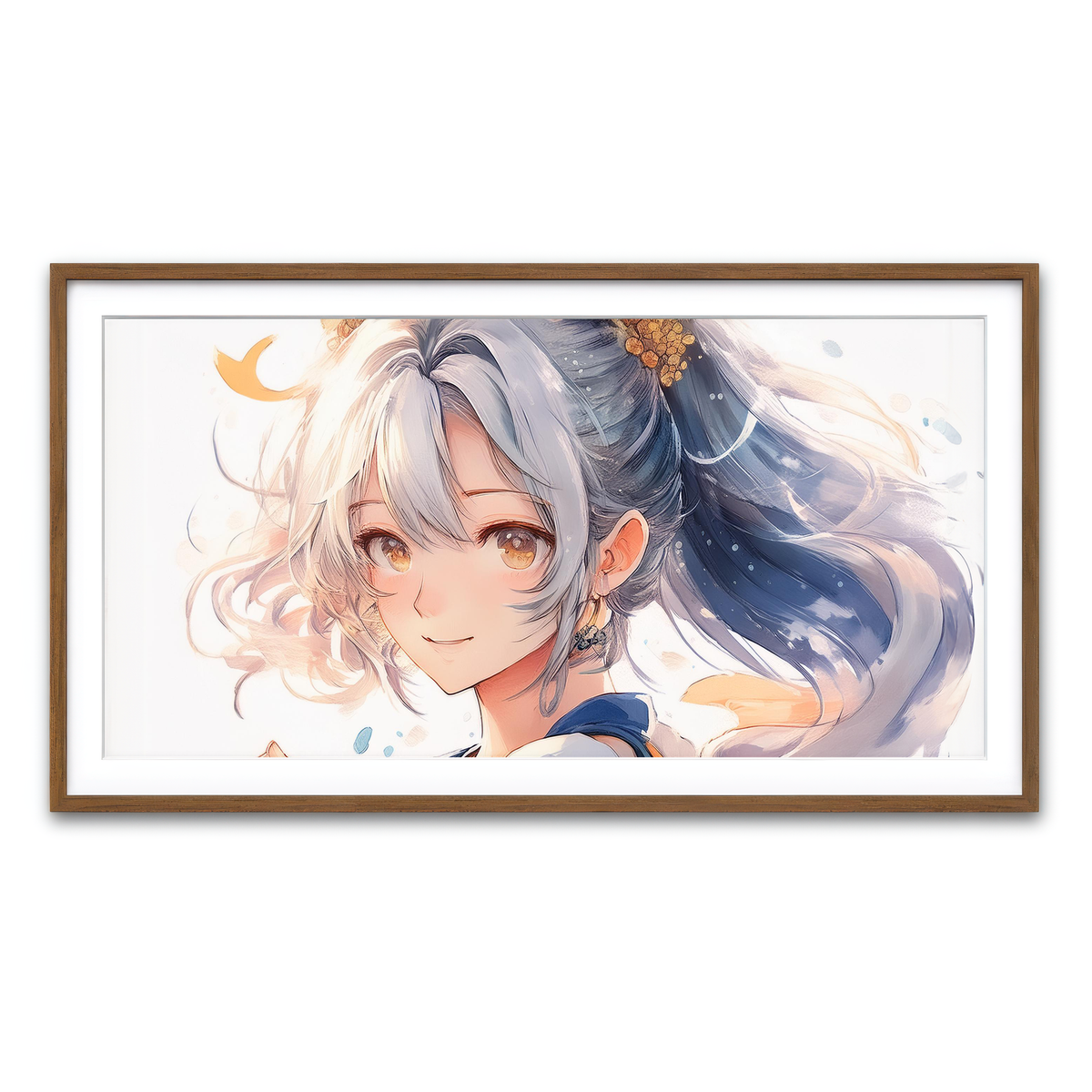 Framed Print 2x1 Walnut