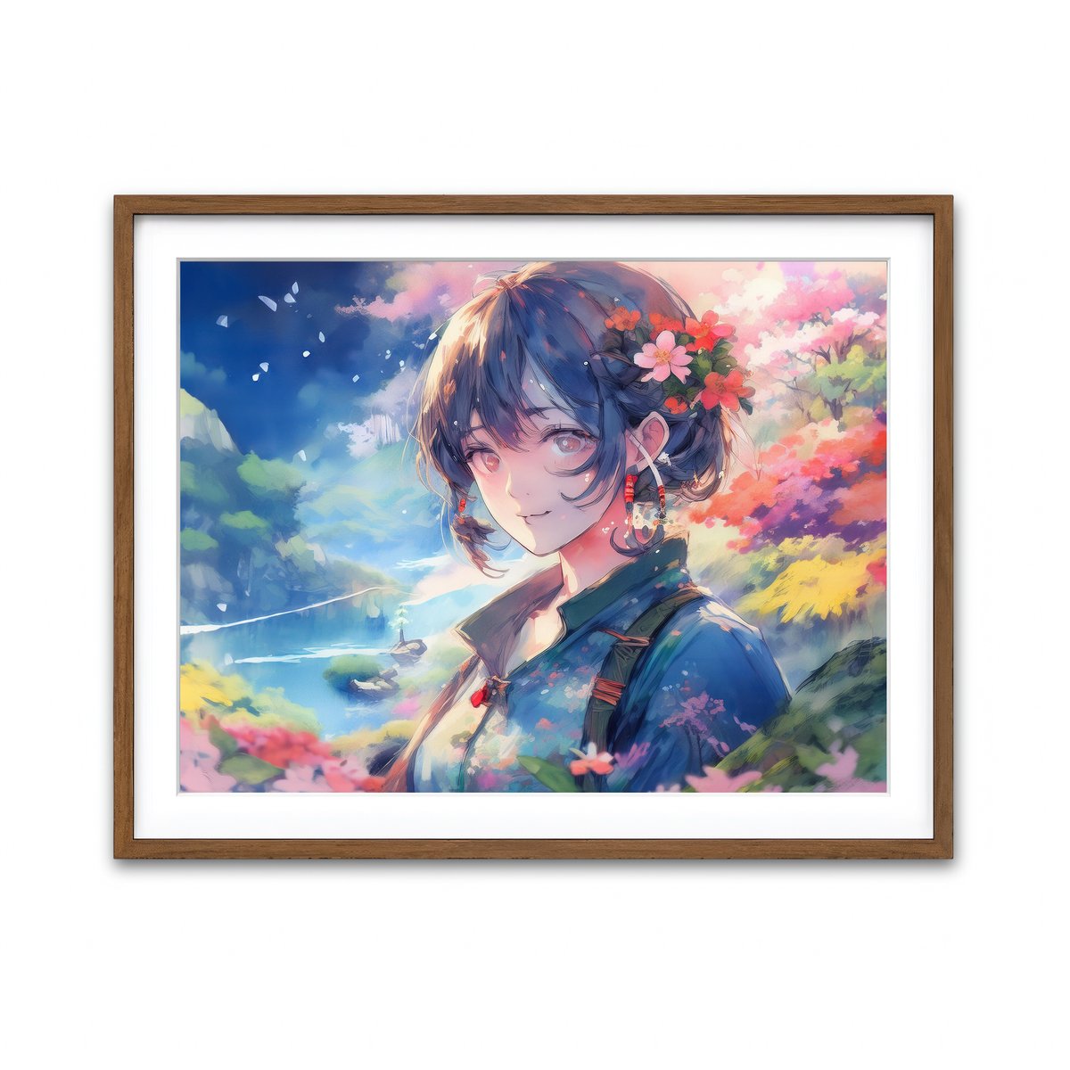 Framed Print 4x3 Walnut