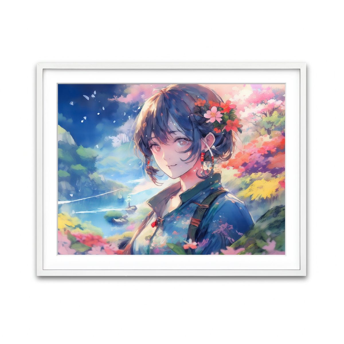 Framed Print 4x3 White