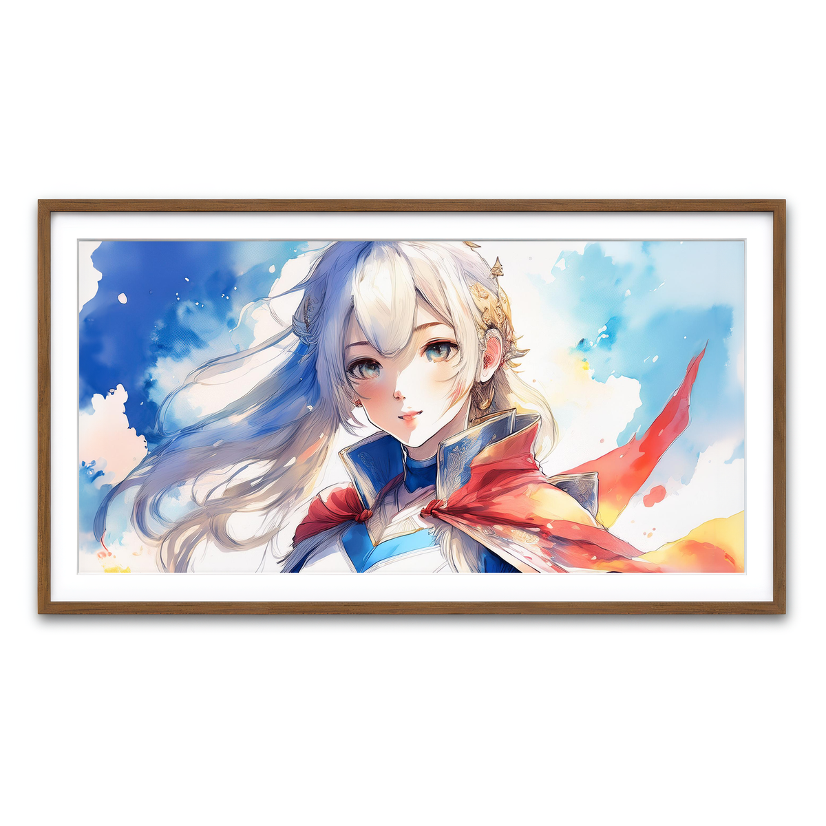 Framed Print 2x1 Walnut