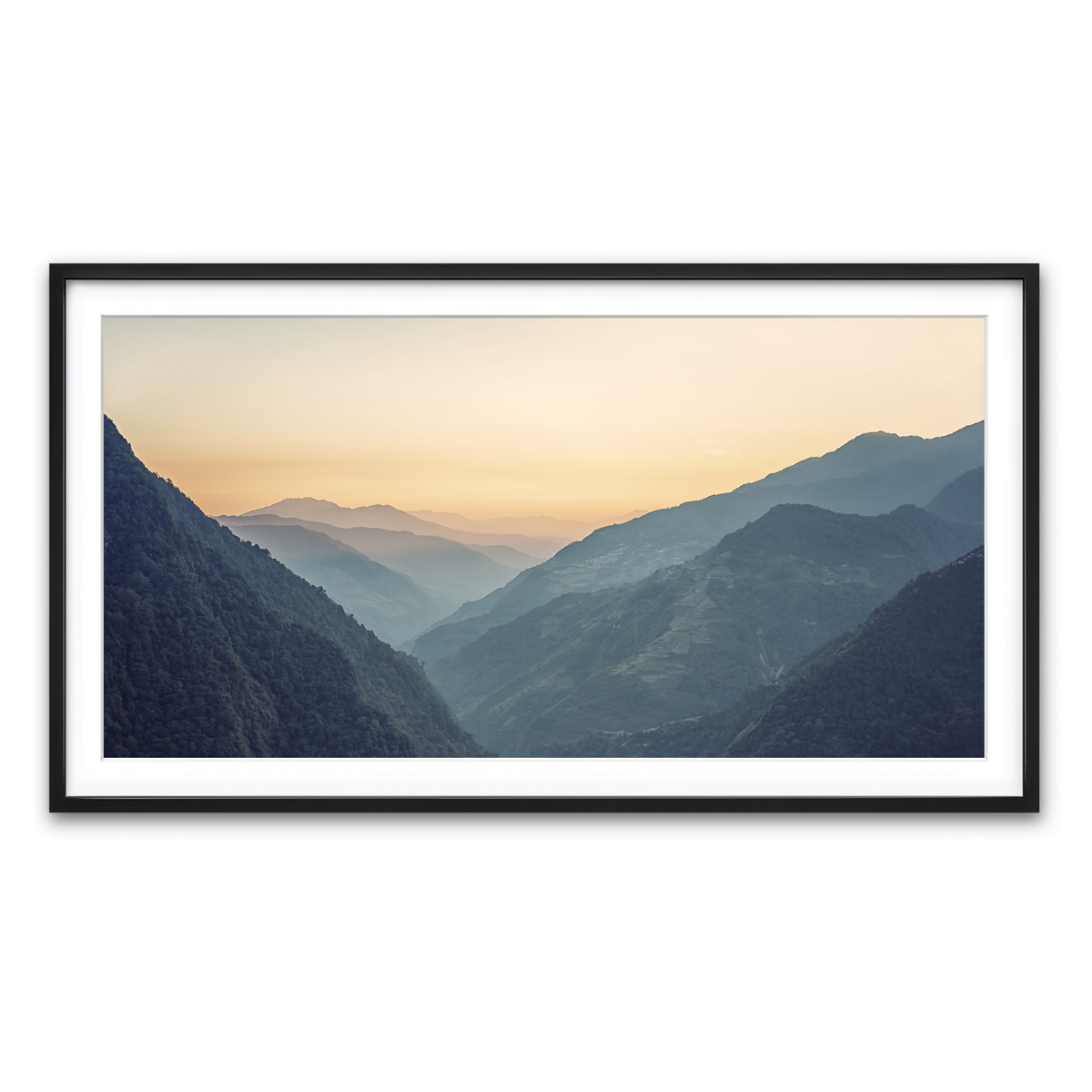 Framed Print 2x1 Black