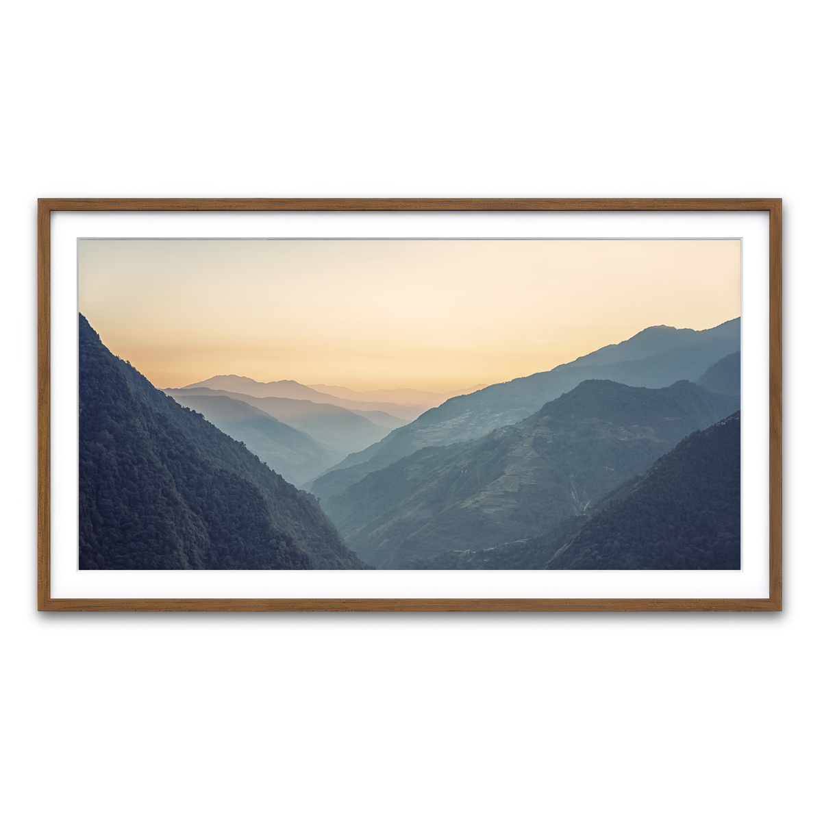 Framed Print 2x1 Walnut