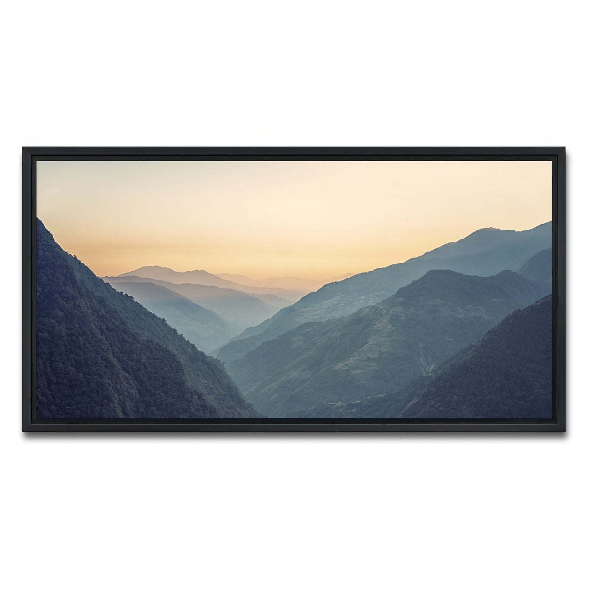 AUTO-MOCKUP WHITE | Annapurna Conservation Area | 1 Piece | Black Framed Canvas | group=2x1