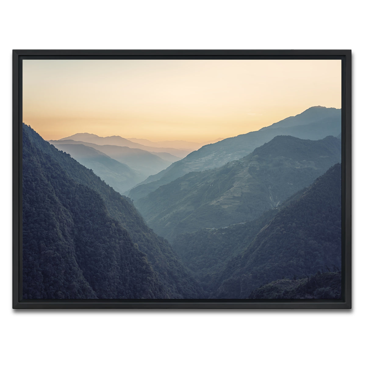 AUTO-MOCKUP WHITE | Annapurna Conservation Area | 1 Piece | Black Framed Canvas | group=4x3