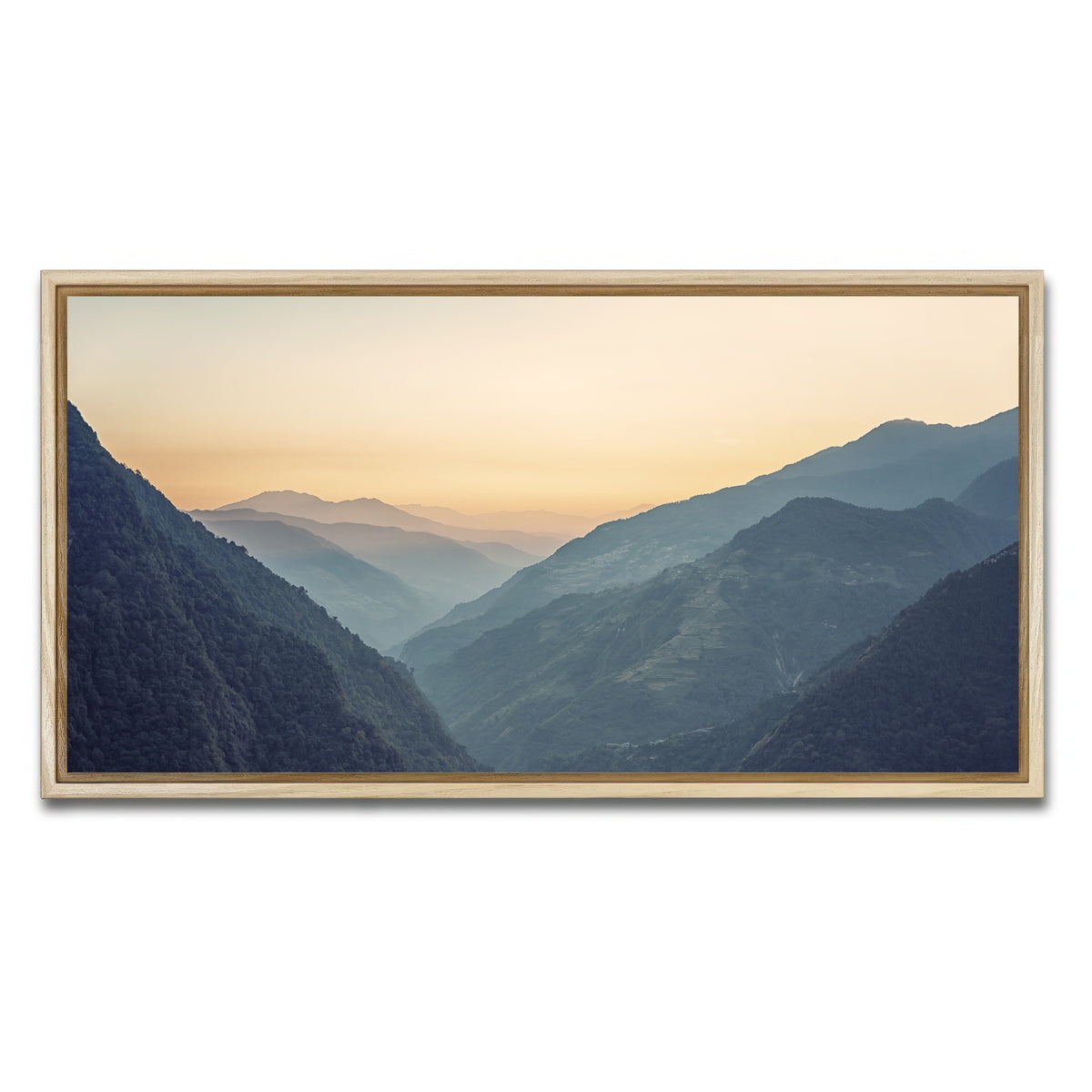 AUTO-MOCKUP WHITE | Annapurna Conservation Area | 1 Piece | Natural Framed Canvas | group=2x1