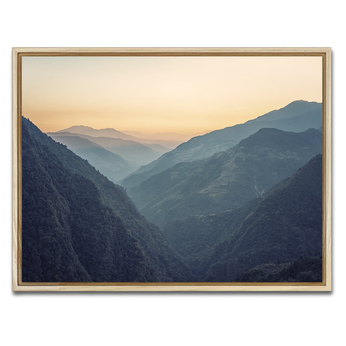 AUTO-MOCKUP WHITE | Annapurna Conservation Area | 1 Piece | Natural Framed Canvas | group=4x3