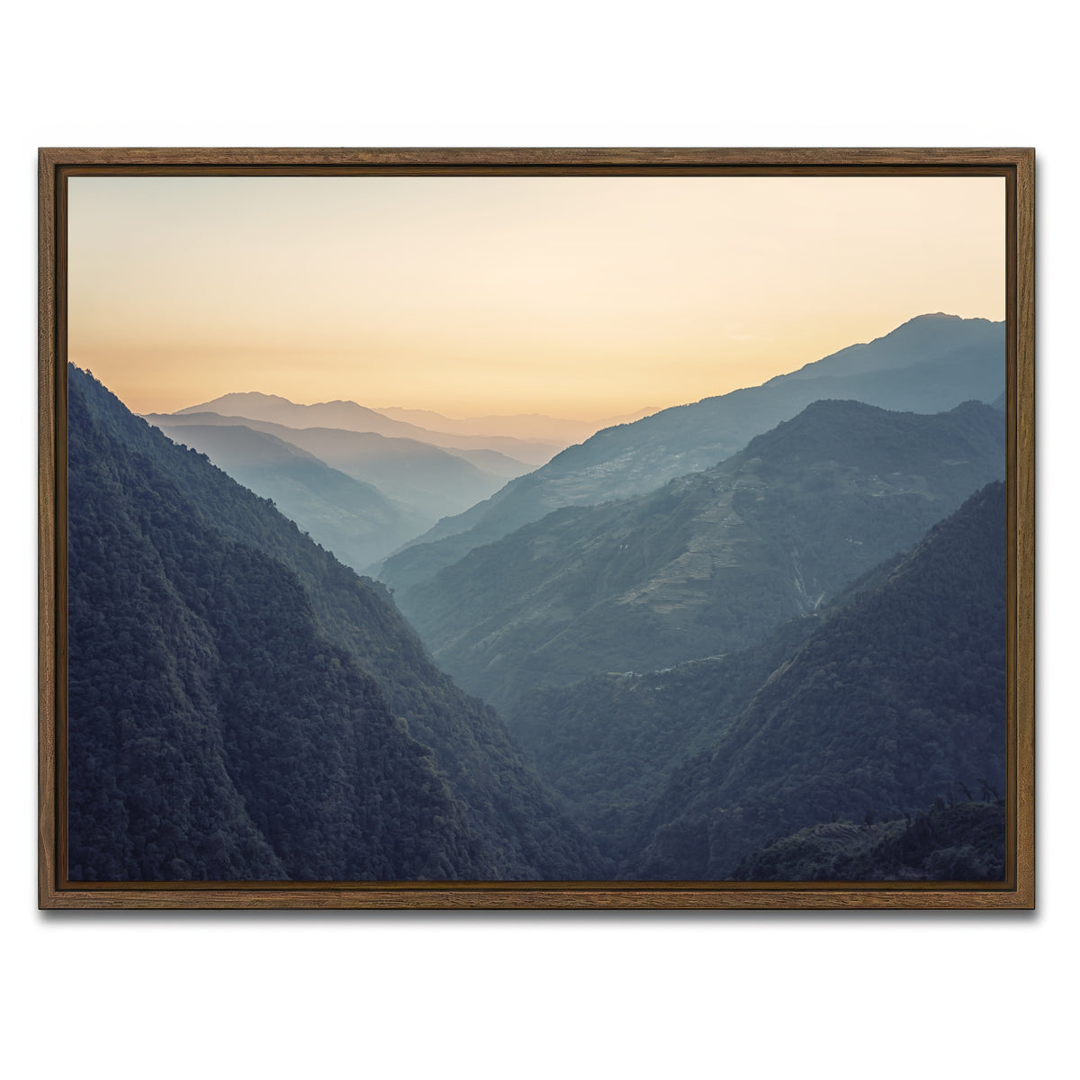 AUTO-MOCKUP WHITE | Annapurna Conservation Area | 1 Piece | Walnut Framed Canvas | group=4x3