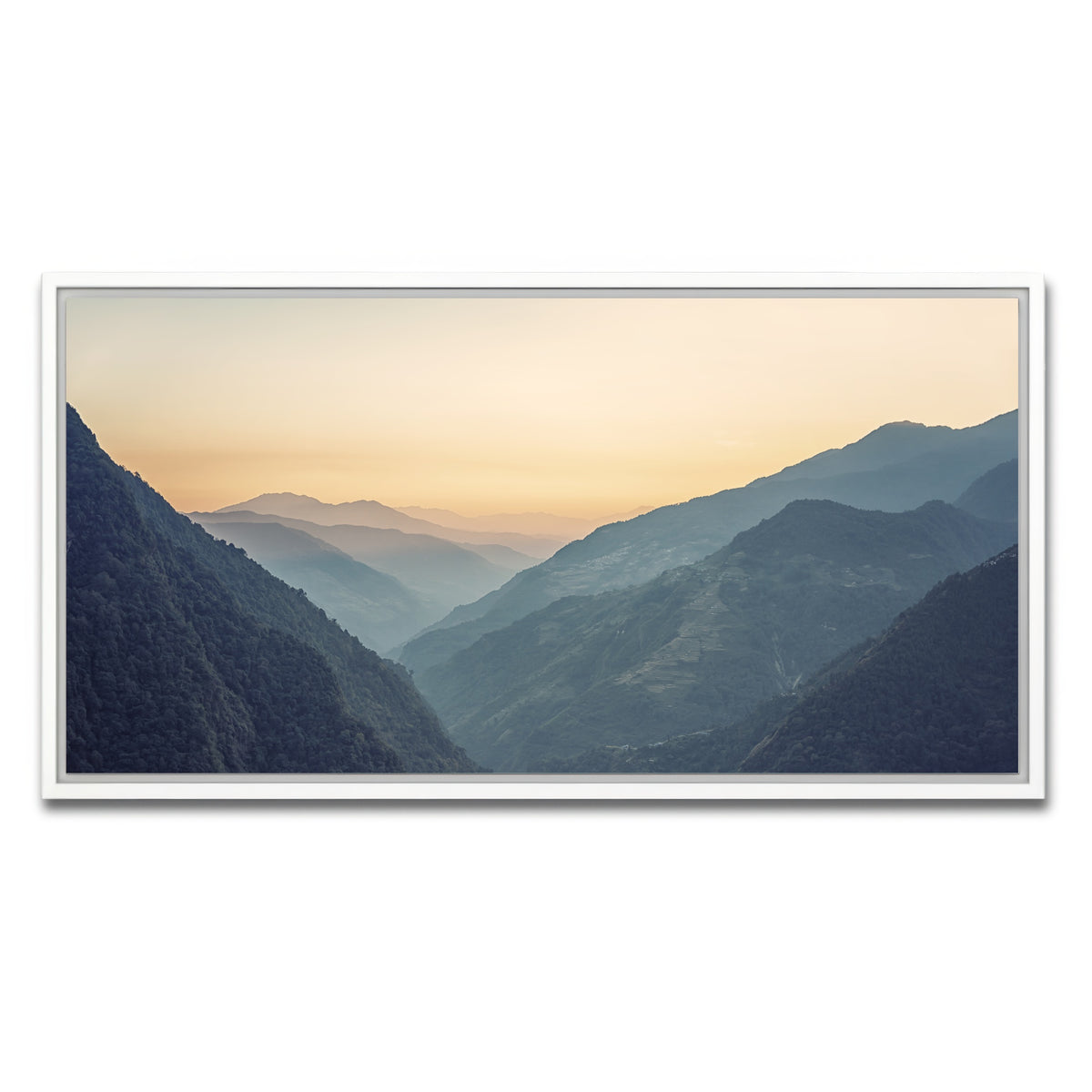 AUTO-MOCKUP WHITE | Annapurna Conservation Area | 1 Piece | White Framed Canvas | group=2x1