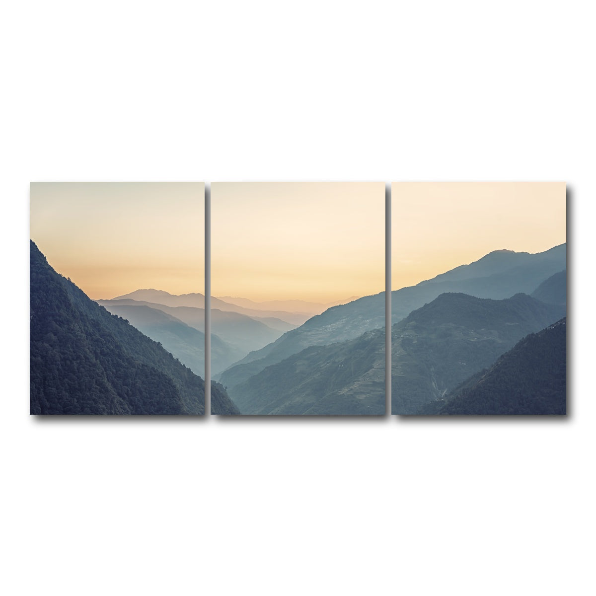 AUTO-MOCKUP WHITE | Annapurna Conservation Area | 3 Piece | Gallery Wrap Canvas | group=18x24
