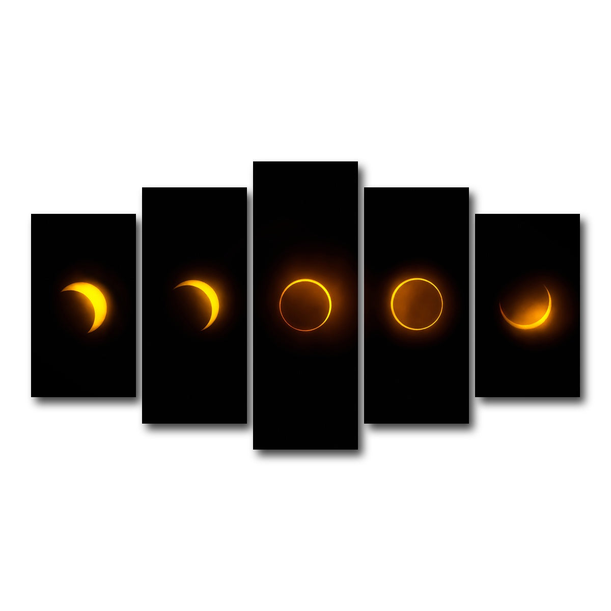 AUTO-MOCKUP WHITE | Annular Solar Eclipse - Brazil 2023 | 5 Piece | Gallery Wrap Canvas | group=5_normal